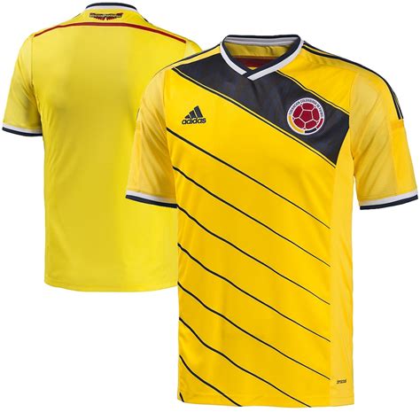 colombia adidas 2014 15 replica home soccer jersey yellowfanatics|Colombia National team Home football shirt 2014/15 .